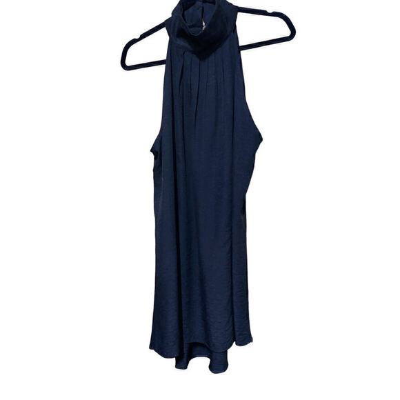 Black Grecian neck tank dress/top w/keyhole opening in back light & breezy. SZ L - Picture 5 of 6